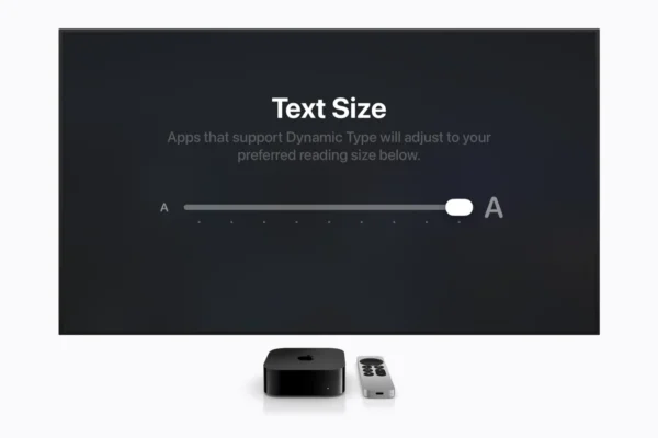 Apple's tvOS 27 to Support Font Size Adjustments to Improve Viewing Experience for Visually Impaired Users